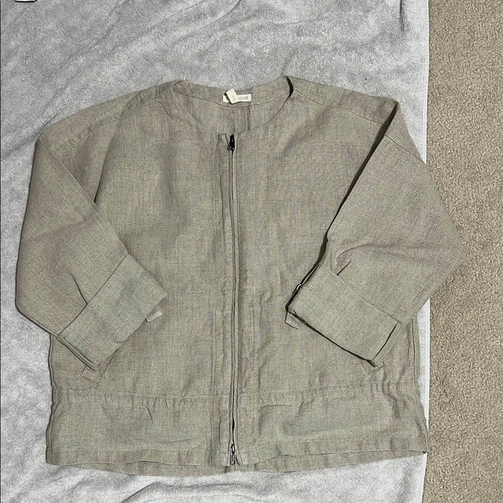 Eileen Fisher linen jacket XS - Picture 2 of 7